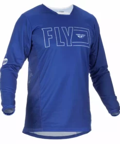 Fly Racing 2022 Kinetic Fuel BMX Race Jersey-Blue/White