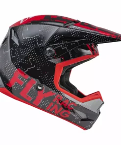 Fly Racing 2022 Kinetic Scan BMX Race Helmet-Black/Red