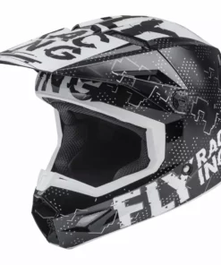 Helmets Fly Racing 2022 Kinetic Scan BMX Race Helmet-Black/White