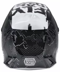Helmets Fly Racing 2022 Kinetic Scan BMX Race Helmet-Black/White