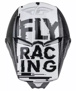 Helmets Fly Racing 2022 Kinetic Scan BMX Race Helmet-Black/White