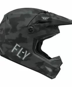 Fly Racing 2022 Kinetic S.E. Tactic BMX Race Helmet-Matte Grey Camo