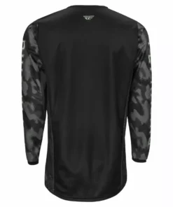 Fly Racing 2022 Kinetic S.E. Tactic BMX Race Jersey-Black/Grey Camo