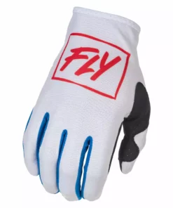 RACE WEAR Fly Racing 2022 Lite BMX Race Gloves-Red/White/Blue