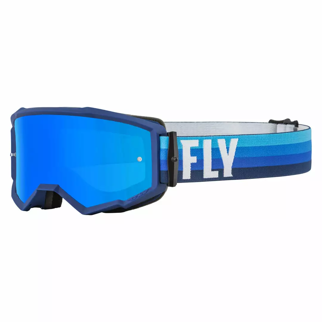 Fly Racing 2022 Zone Goggles-Black/Blue W/Sky Blue Mirror/Smoke Lens PROTECTIVE GEAR 1 Fly Racing 2022 Zone Goggles-Black/Blue W/Sky Blue Mirror/Smoke Lens PROTECTIVE GEAR