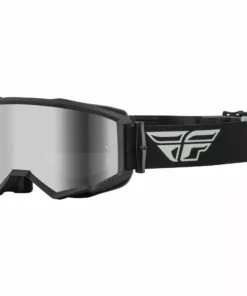 Fly Racing 2022 Zone Goggles-Grey/Black W/Silver Mirror/Smoke Lens