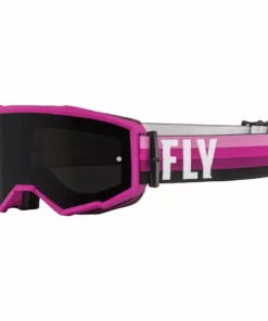 Fly Racing 2022 Zone Goggles-Pink/Black W/Dark Smoke Lens PROTECTIVE GEAR