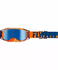 Fly Racing 2019 Zone Pro Goggles-Orange/Blue/Blue Mirror PROTECTIVE GEAR