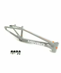 FRAMES Meybo Holeshot BMX Race Frame-Grey/White/Orange