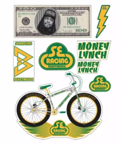 SE Racing Beast Mode Ripper 27.5+ BMX Bike-$100 Money Lynch Wrap