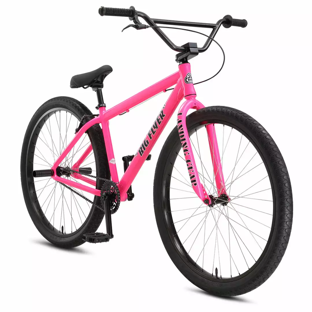 SE Big Flyer 29" BMX Freestyle Bike-Neon Pink BIKES 2 SE Big Flyer 29" BMX Freestyle Bike-Neon Pink BIKES