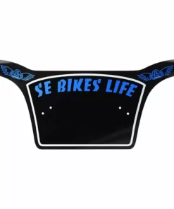 SE Bikes Life Number Plate-Black/Blue COMPONENTS