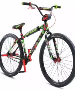 SE DBlocks Big Ripper 29" BMX Freestyle Bike-Green/Red Camo RACE BIKES