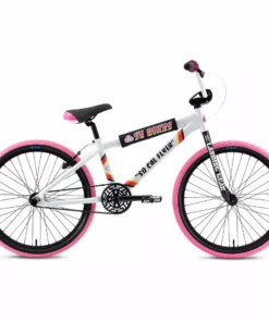 SE Racing So Cal Flyer 24" BMX Bike-White/Pink