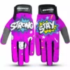 RACE WEAR Stay Strong POW BMX Race Gloves-Pink