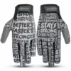 Stay Strong Sketch BMX Race Gloves-Black/Grey