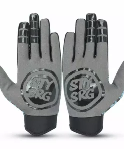 Stay Strong Sketch BMX Race Gloves-Black/Teal