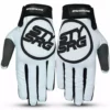 RACE WEAR Stay Strong Staple 3 BMX Race Gloves-White