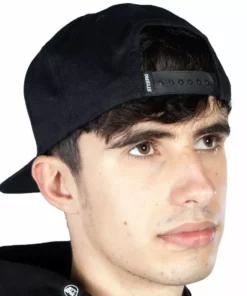 Stay Strong Block Snapback Hat-Black/Teal APPAREL