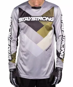 RACE WEAR Stay Strong Chevron Jersey-Grey