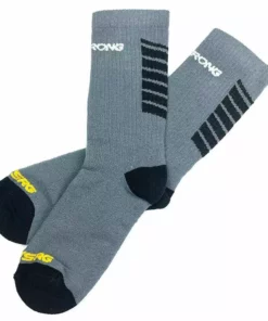 SHOES Stay Strong Chevron Socks-Grey