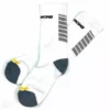 Stay Strong Chevron Socks-White SHOES