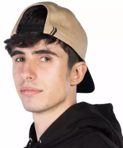 APPAREL Stay Strong Staple Snapback Hat-Black/Tan