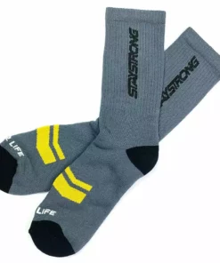 SHOES Stay Strong Word Socks-Grey