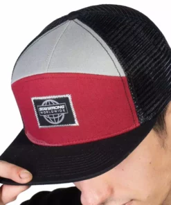 Stay Strong World Wide Snapback Hat-Black/Maroon APPAREL
