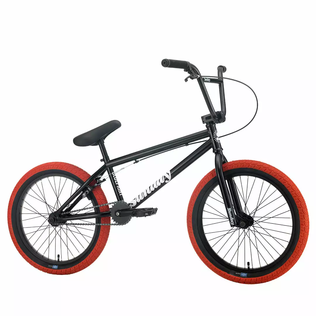 FREESTYLE BIKES Sunday Blueprint 20"TT BMX Bike-Gloss Black W/Red Tires 1 FREESTYLE BIKES Sunday Blueprint 20"TT BMX Bike-Gloss Black W/Red Tires