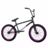 Sunday Siemon Forecaster 20.75"TT BMX Bike-Gloss Black W/Purple Rims