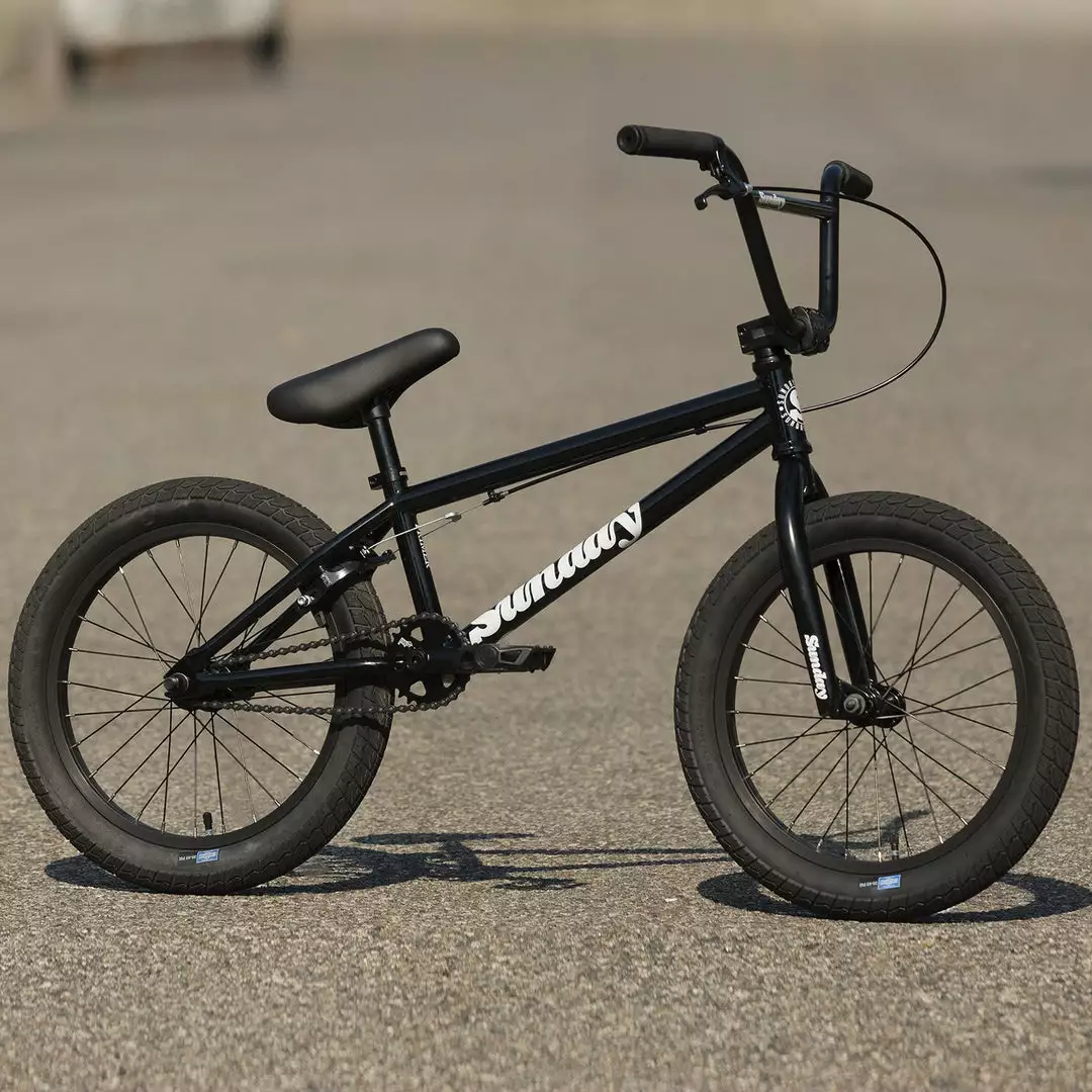 Sunday Primer 18" BMX Freestyle Bike-Gloss Black 2 Sunday Primer 18" BMX Freestyle Bike-Gloss Black