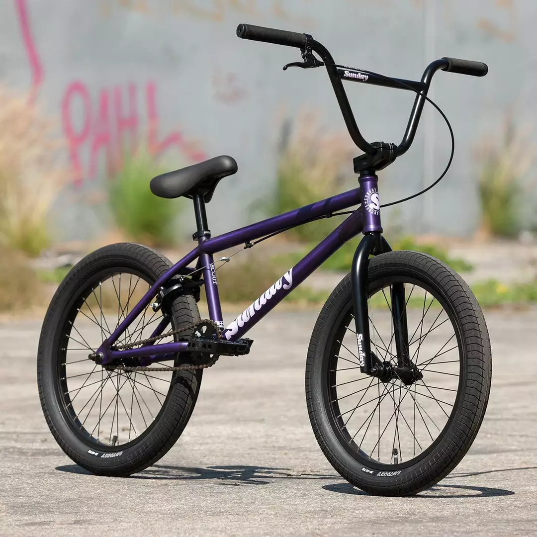 Sunday Scout 20.75"TT BMX Freestyle Bike-Matte Translucent Purple 2 Sunday Scout 20.75"TT BMX Freestyle Bike-Matte Translucent Purple