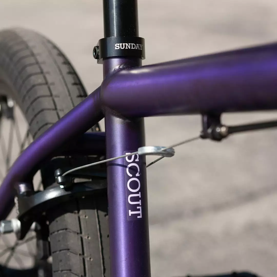 Sunday Scout 20.75"TT BMX Freestyle Bike-Matte Translucent Purple 9 Sunday Scout 20.75"TT BMX Freestyle Bike-Matte Translucent Purple