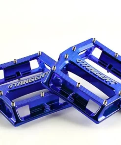 Tangent Platform Pedals-Blue Chrome