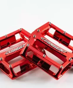 Tangent Platform Pedals-Red Chrome