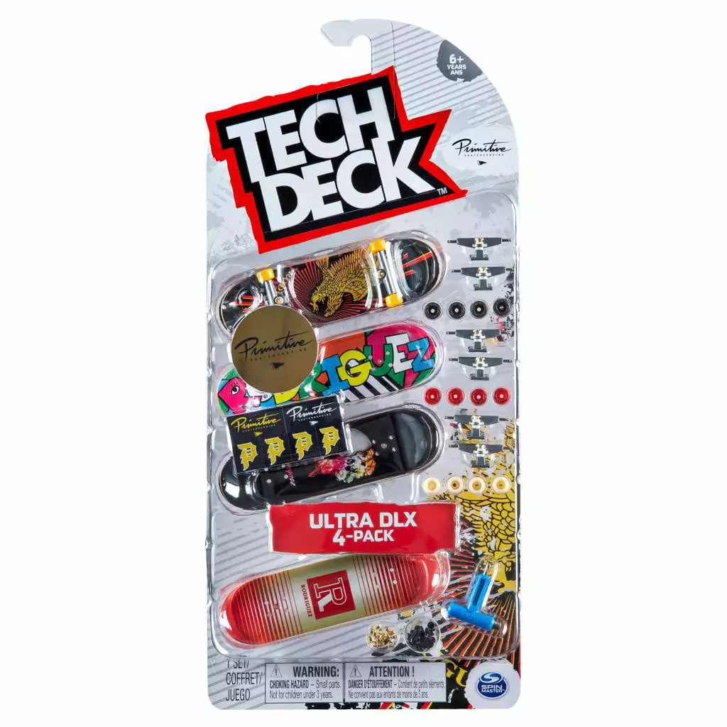 Tech Deck Ultra DLX Fingerboard-4 Pack Toys 8 Tech Deck Ultra DLX Fingerboard-4 Pack Toys
