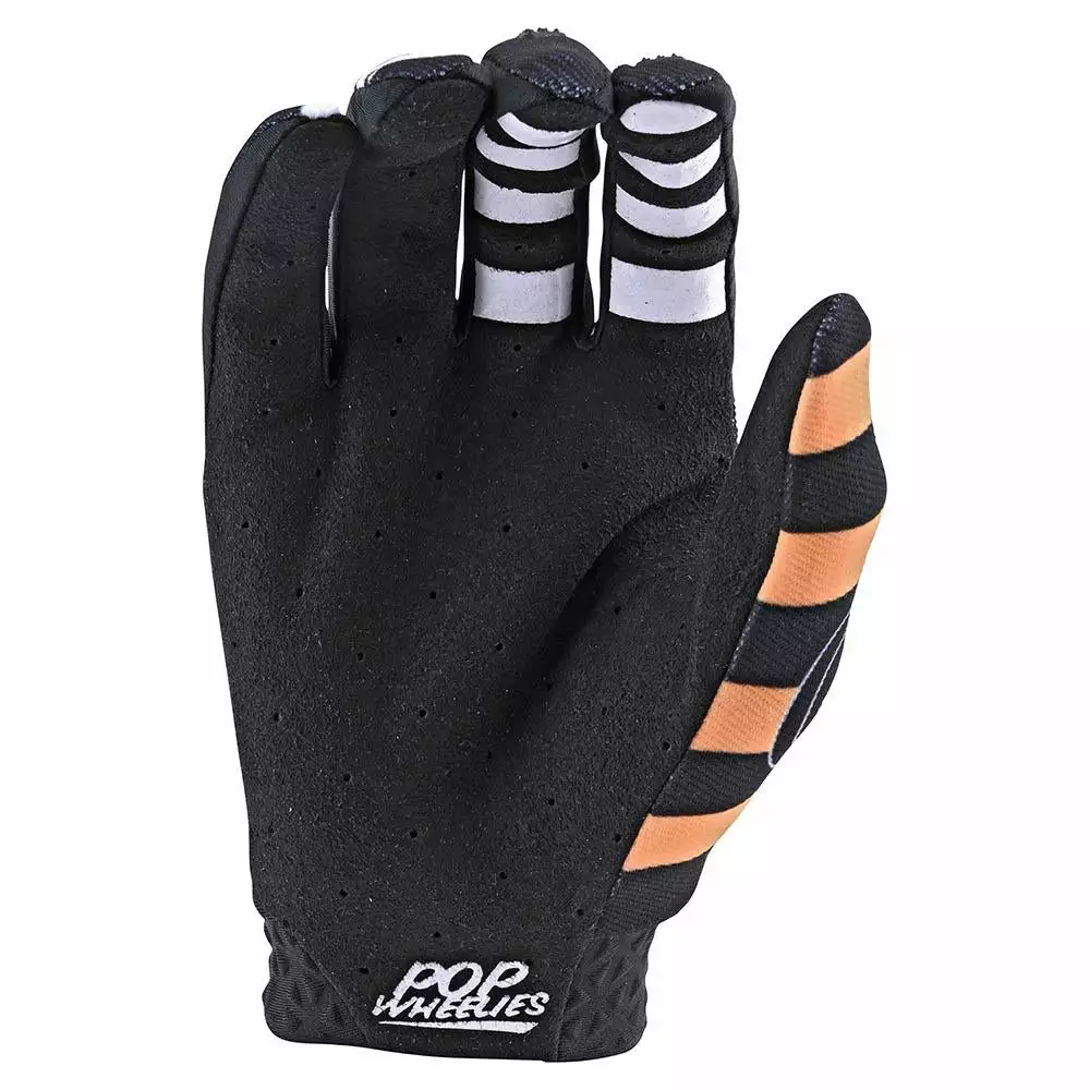 RACE WEAR Troy Lee Air Glove Pop Wheelies-Black 2 RACE WEAR Troy Lee Air Glove Pop Wheelies-Black