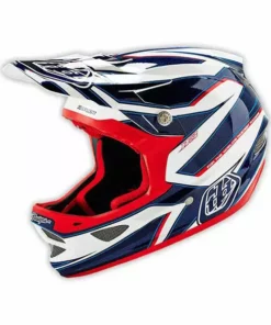 Troy Lee D3 Composite Helmet-Reflex White PROTECTIVE GEAR