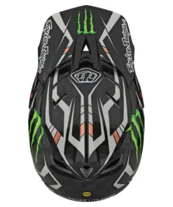 Troy Lee Designs D4 Carbon MIPS Monster Fairclough-Black PROTECTIVE GEAR