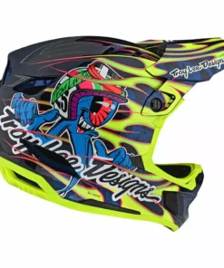 Troy Lee Designs D4 Carbon MIPS Helmet-Eyeball Flo Yellow 9 Troy Lee Designs D4 Carbon MIPS Helmet-Eyeball Flo Yellow