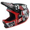 Troy Lee Designs D3 Fiberlite Anarchy Helmet-Black