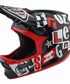 Troy Lee Designs D3 Fiberlite Anarchy Helmet-Black