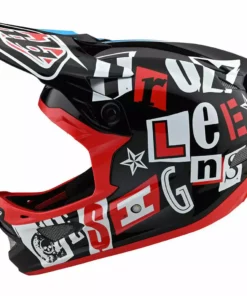 Troy Lee Designs D3 Fiberlite Anarchy Helmet-Black