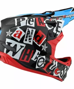 Troy Lee Designs D3 Fiberlite Anarchy Helmet-Black