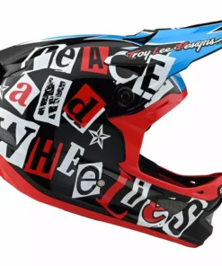Troy Lee Designs D3 Fiberlite Anarchy Helmet-Black