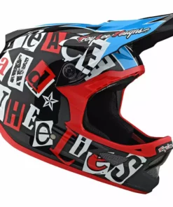 Troy Lee Designs D3 Fiberlite Anarchy Helmet-Black