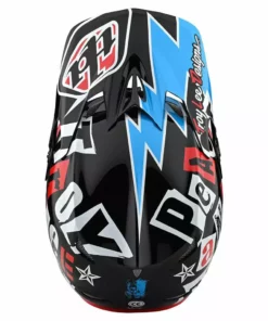 Troy Lee Designs D3 Fiberlite Anarchy Helmet-Black