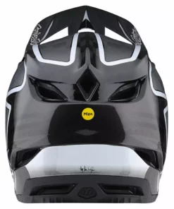 Troy Lee Designs D4 Carbon Lines BMX Helmet-Black/Gray