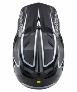 Troy Lee Designs D4 Carbon Lines BMX Helmet-Black/Gray